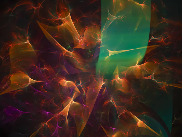 fractal abstracto hermoso, diseño digital del color
 - Foto, imagen