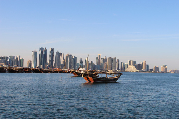 Patrimonio de Doha y modernismo en Cornice view
 - Foto, imagen