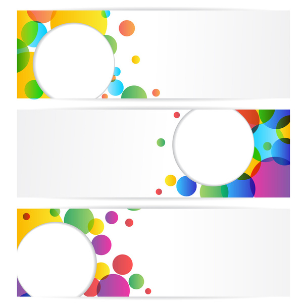 Banner colorido
 - Vector, Imagen