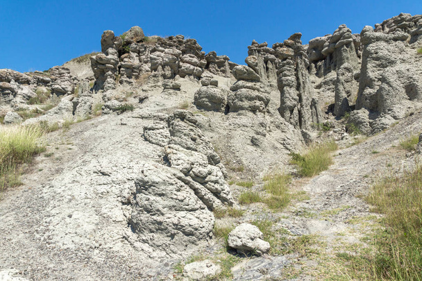 Landscape with rock formation Stone town of Kuklica near town of Kratovo, Republic of Macedonia - Valokuva, kuva
