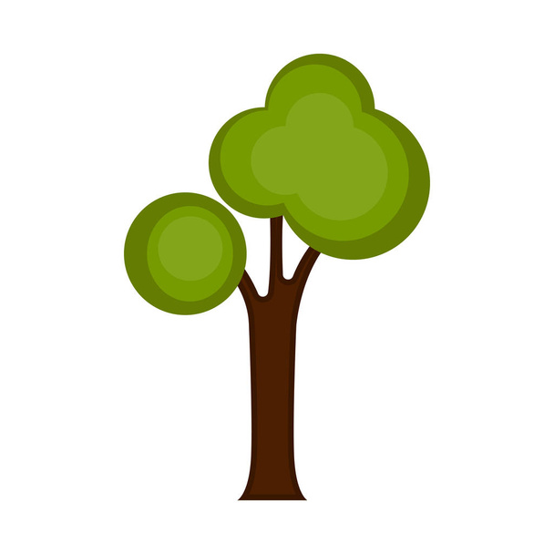 Isolated colored tree icon - Vector, Image