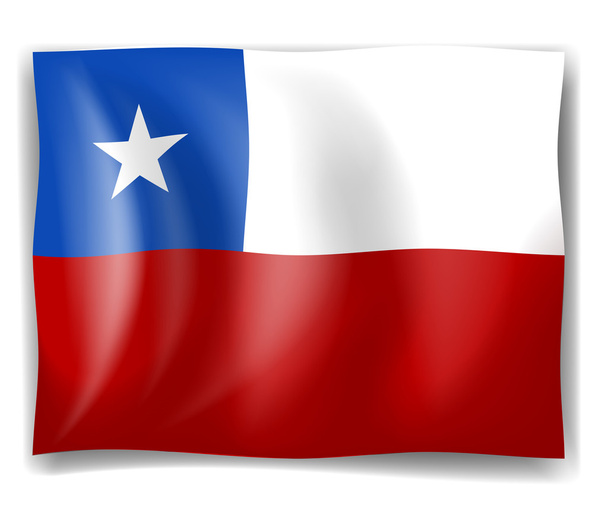 Flagge Chiles - Vektor, Bild