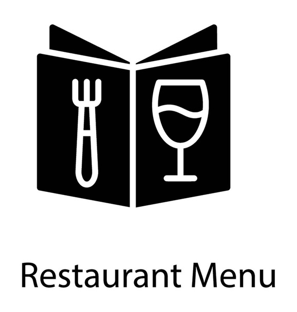 Card with food list is menu card  - Vector, imagen