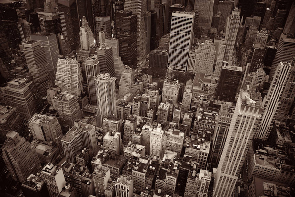 ミッドタウン超高層ビルの屋上ビューニューヨーク市 - 写真・画像