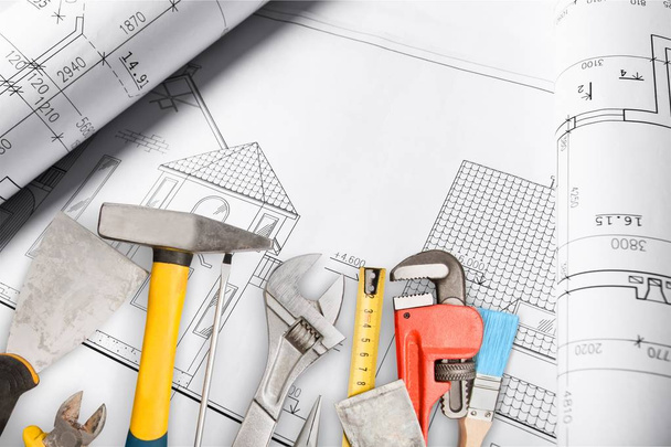 diversas herramientas de reparación, carpintería y construcción
 - Foto, Imagen