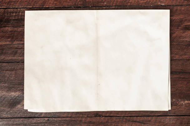 Background texture of crumpled aged paper with spot and stain - Φωτογραφία, εικόνα