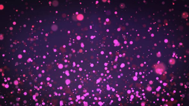 Ροζ φόντο σωματίδια, σωματίδια σκόνης με πραγματική φακού φωτοβολίδα. φώτα γκλίτερ. Αφηρημένα φόντο γκλίτερ, ροζ φόντο bokeh - Φωτογραφία, εικόνα
