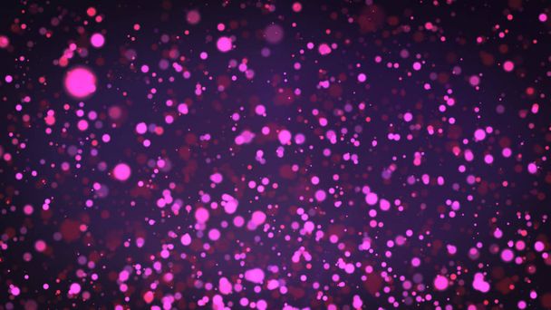 Pink particles background, dust particles with real lens flare. glitter lights. Abstract glitter background, pink bokeh background - Photo, Image