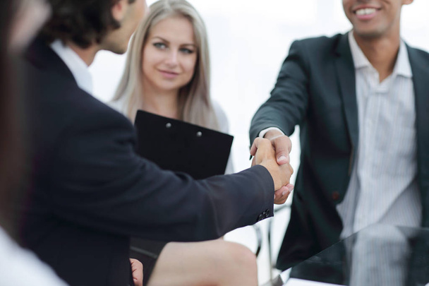 closeup.handshake of business partners.the concept of cooperation - Photo, Image