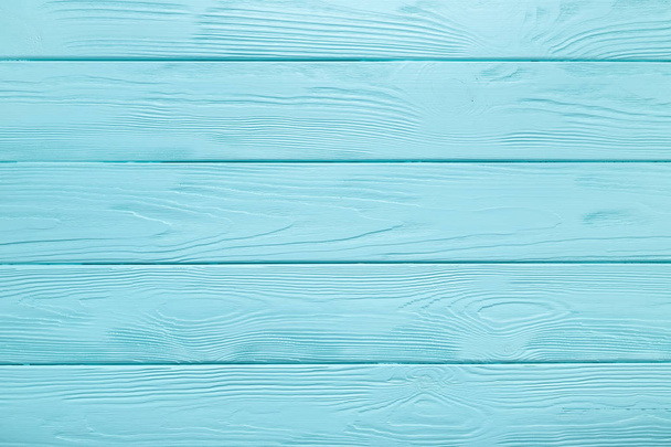 Light blue plank texture of wood table. Trendy pastel coloured background.  - Photo, Image