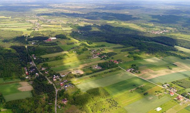 aerial view of beautiful summer landscape  - Valokuva, kuva