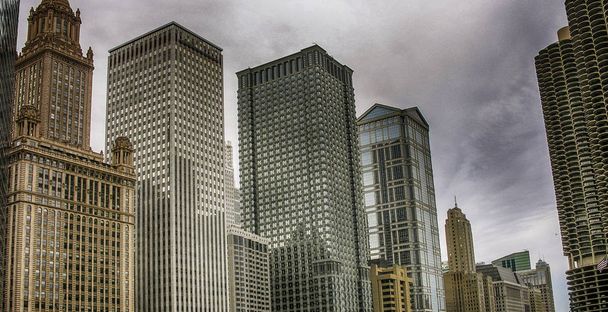 Chicago edifícios e skyline na temporada de verão
. - Foto, Imagem