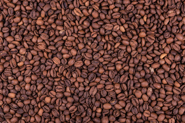 Roasted arabica coffee beans background or texture - Foto, imagen