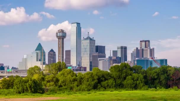 Panorama centra města Dallasu, Texas, Usa. - Záběry, video
