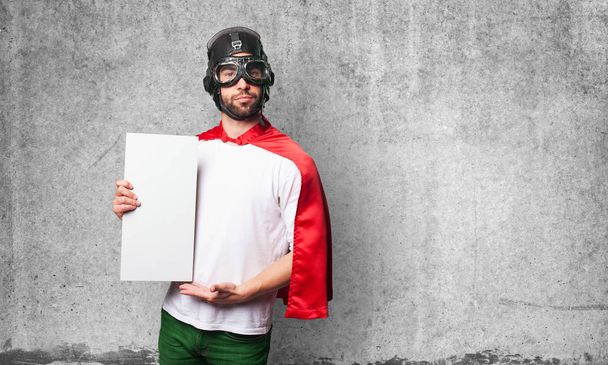 super hrdina drží bílá Transparent - Fotografie, Obrázek