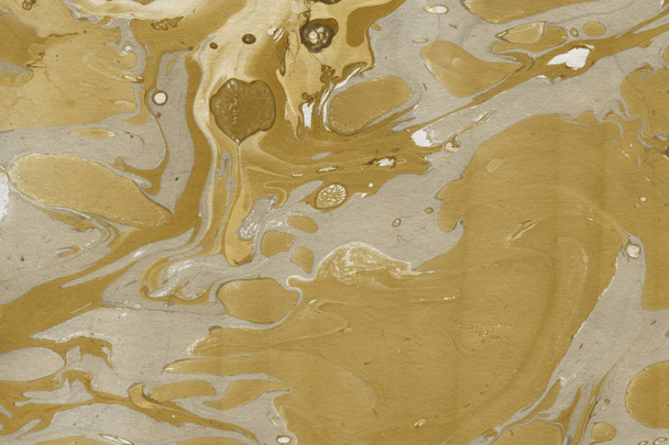 Zlaté abstraktní pozadí s mramorovou texturou - Fotografie, Obrázek
