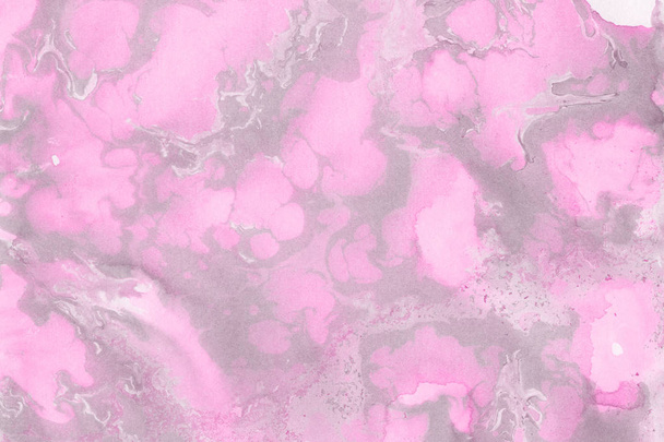 Pink Marble background with paint splashes texture - Foto, Imagem