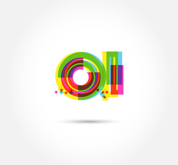 joint logo Oi template for business banner - Vektor, Bild