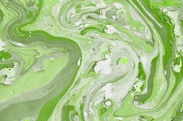 Green Marble background with paint splashes texture - Foto, Imagen