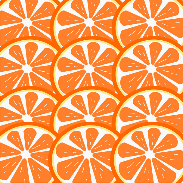Fresh Slice orange on background .Illustration. - Вектор, зображення