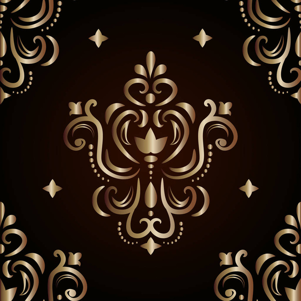 Graphic golden pattern  - Vecteur, image