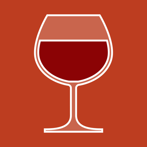 Copa de vino
 - Vector, imagen