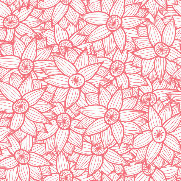 Seamless texture with flowers - Vector, afbeelding
