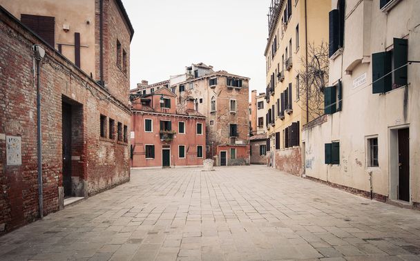 Typical square of Venice, Italy. - Fotó, kép