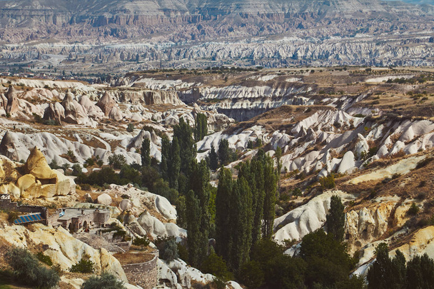 Views of Cappadocia volcanic kanyon cave houses in Turkey - Foto, immagini