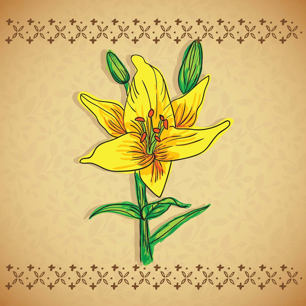 bloemen pictogrammen - Vector, afbeelding