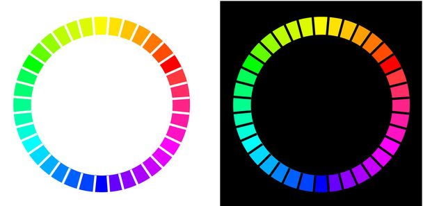 Dos círculos de color
 - Vector, imagen