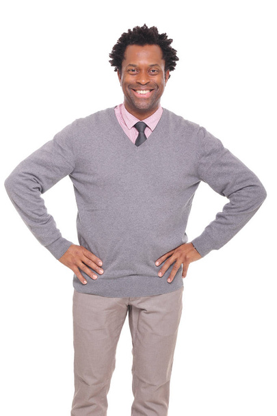 Smiling black man posing - Fotografie, Obrázek