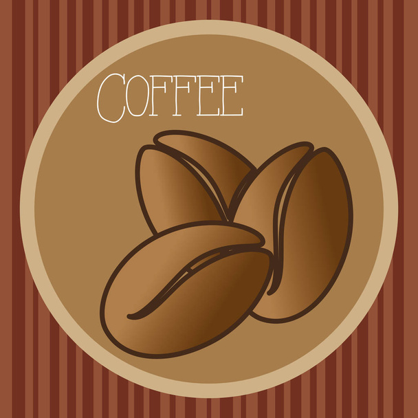 delizioso poster chicchi di caffè
 - Vettoriali, immagini