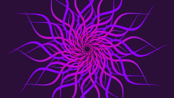 Desenli renkli sarmal dönen pembe, dalgalar arka plan. Büyülü spiraller döner. Yanılsama hareketi etkisi arka plan. Enerji renkli arka plan müzik ve olay için. Psychedelic müzik - Fotoğraf, Görsel