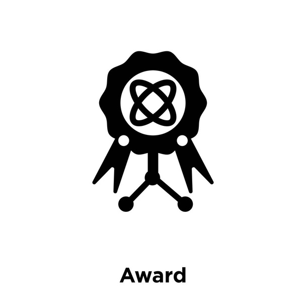 Beyaz arka plan, logo şeffaf arka plan, ödülü işareti kavramı üzerinde izole Ödülü simge vektör siyah sembol dolu - Vektör, Görsel