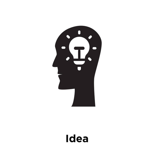 Idea icona vettoriale isolato su sfondo bianco, logo concetto di Idea segno su sfondo trasparente, riempito simbolo nero
 - Vettoriali, immagini