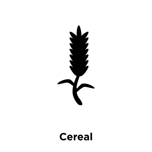 Beyaz arka plan, logo şeffaf arka plan, tahıl işareti kavramı üzerinde izole tahıl simge vektör siyah sembol dolu - Vektör, Görsel