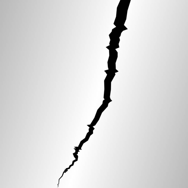 superficie agrietada. Boceto textura grieta, la división aterriza después de terremotos, rayo vectorial
 - Vector, Imagen