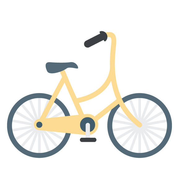 Creative folding bike icon design - Vektori, kuva