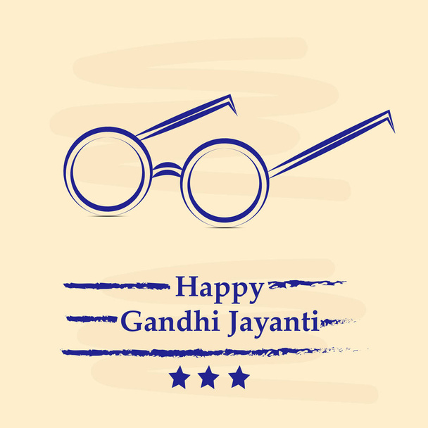 ilustracja elementów tła Gandhi Jayanti. Gandhi Jayanti to festiwal narodowy obchodzony w Indiach z okazji urodzin Mohandasa Karamchand Gandhiego. - Wektor, obraz