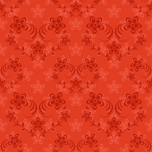 Flowers seamless background - Vector, afbeelding