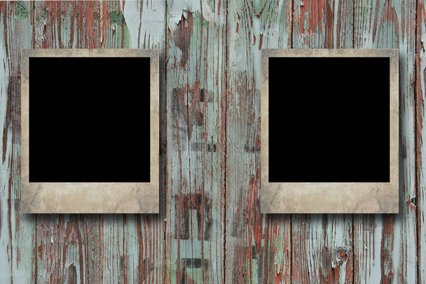 Винтажные рамки на деревянном фоне
 - Фото, изображение