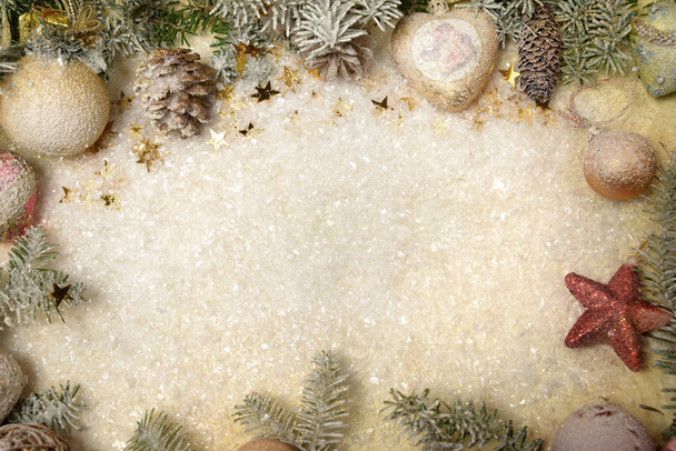 Рождественская елка украшения Рождественская елка освещенный фон - Фото, изображение