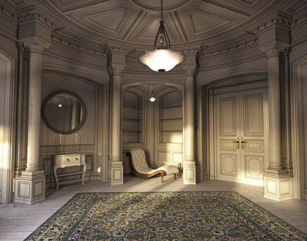 Фантазії Chateau, особняк або замок інтер'єр кімнати - Фото, зображення