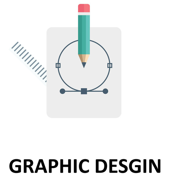 Grafisch ontwerp geïsoleerde kleur Vector Illustratie Icon - Vector, afbeelding