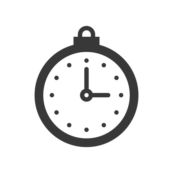 vector illustration of clock isolated on white, time concept - Вектор, зображення