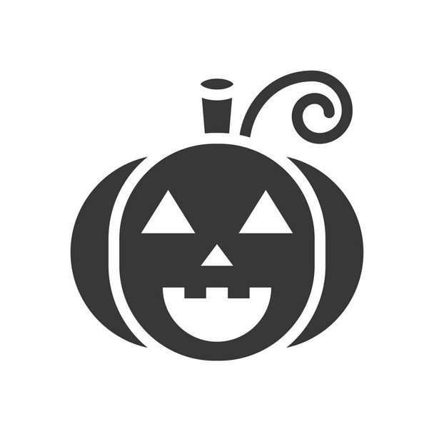 Jack o lantern Halloween verwante pictogram, platte ontwerp - Vector, afbeelding
