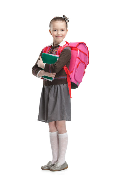 Pupil with copybooks - Photo, image
