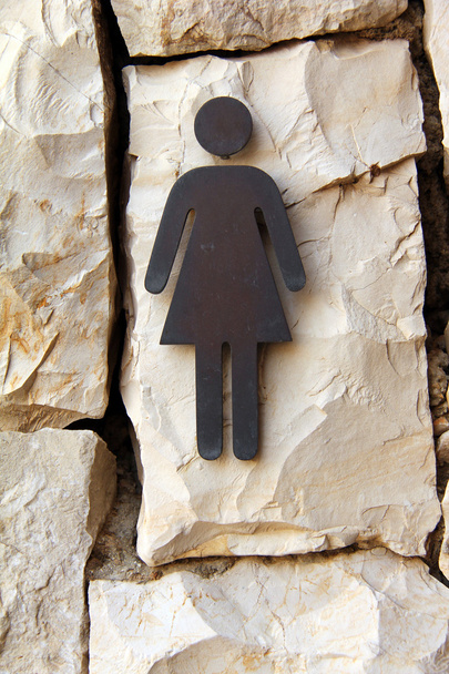 Zeichen für öffentliche Toiletten für Frauen - Foto, Bild