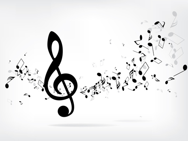 Musical abstract background - Vettoriali, immagini